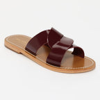 Sandalias Aditri - Black Berry Patent