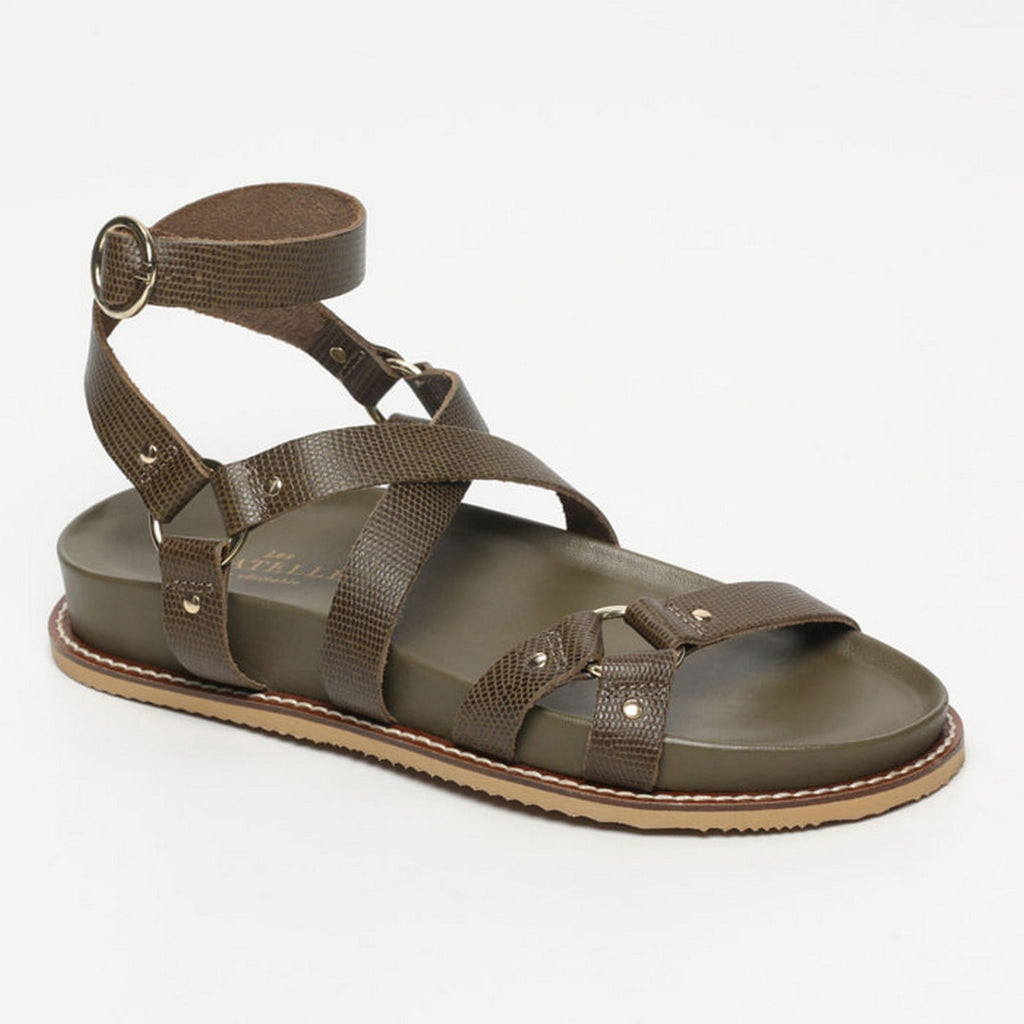 Sandalias Mira - Caqui Lagarto