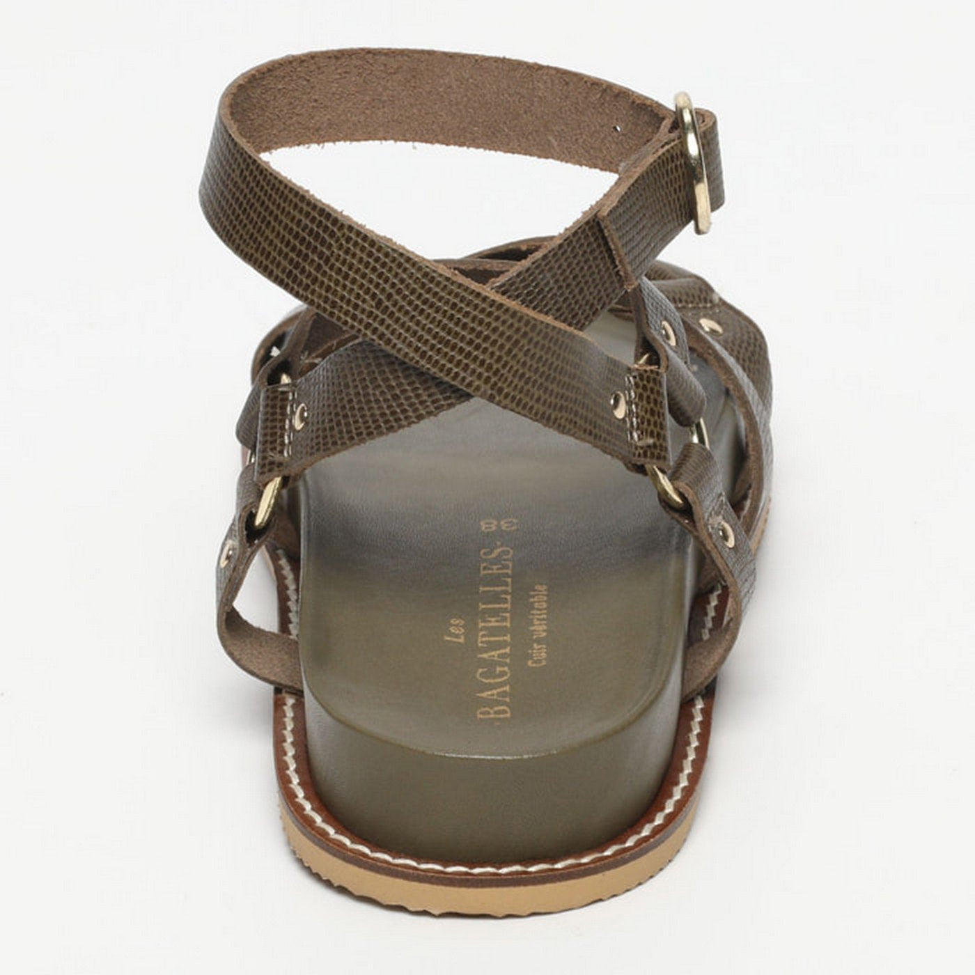 Sandalias Mira - Caqui Lagarto
