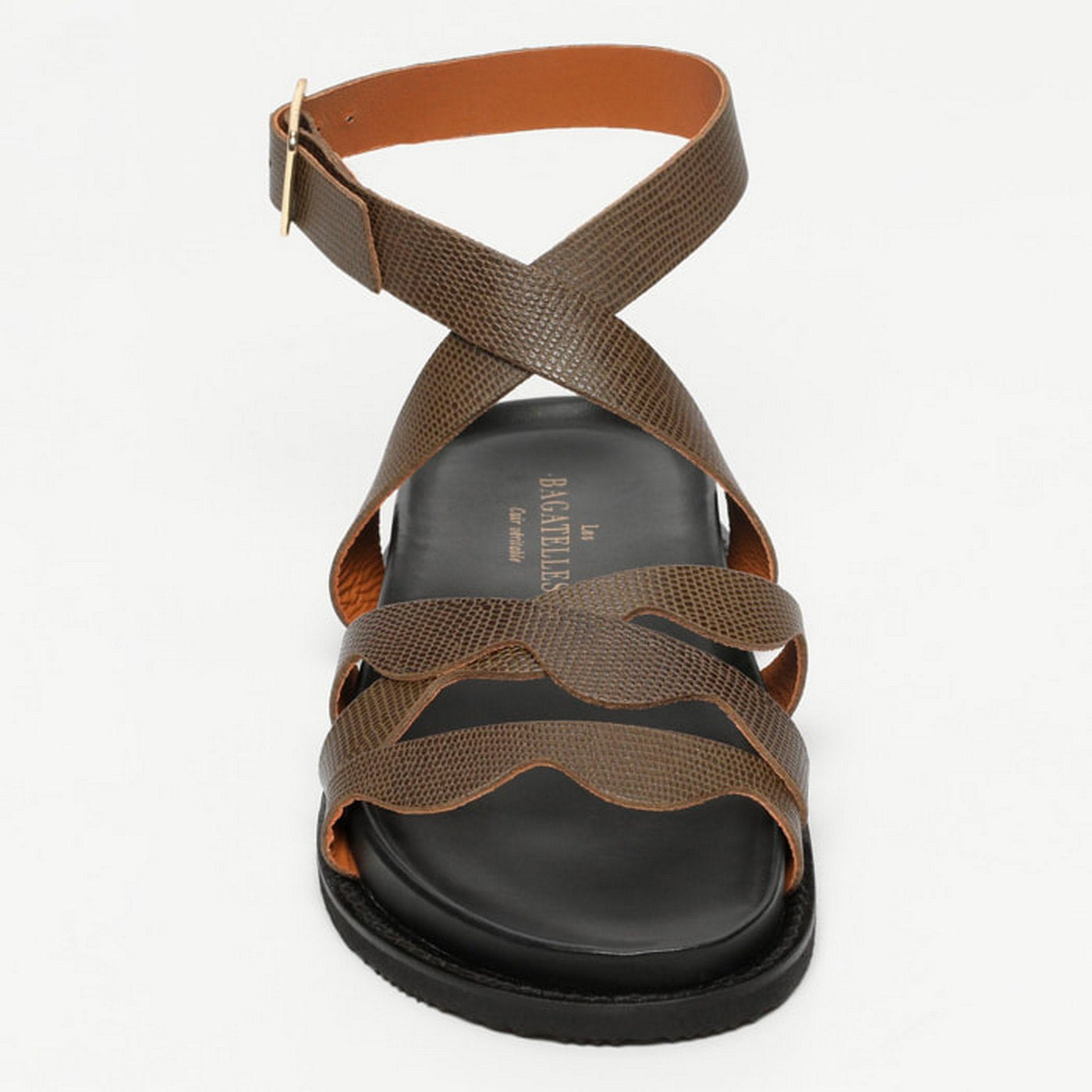 Sandalias Vasto - Caqui Lagarto