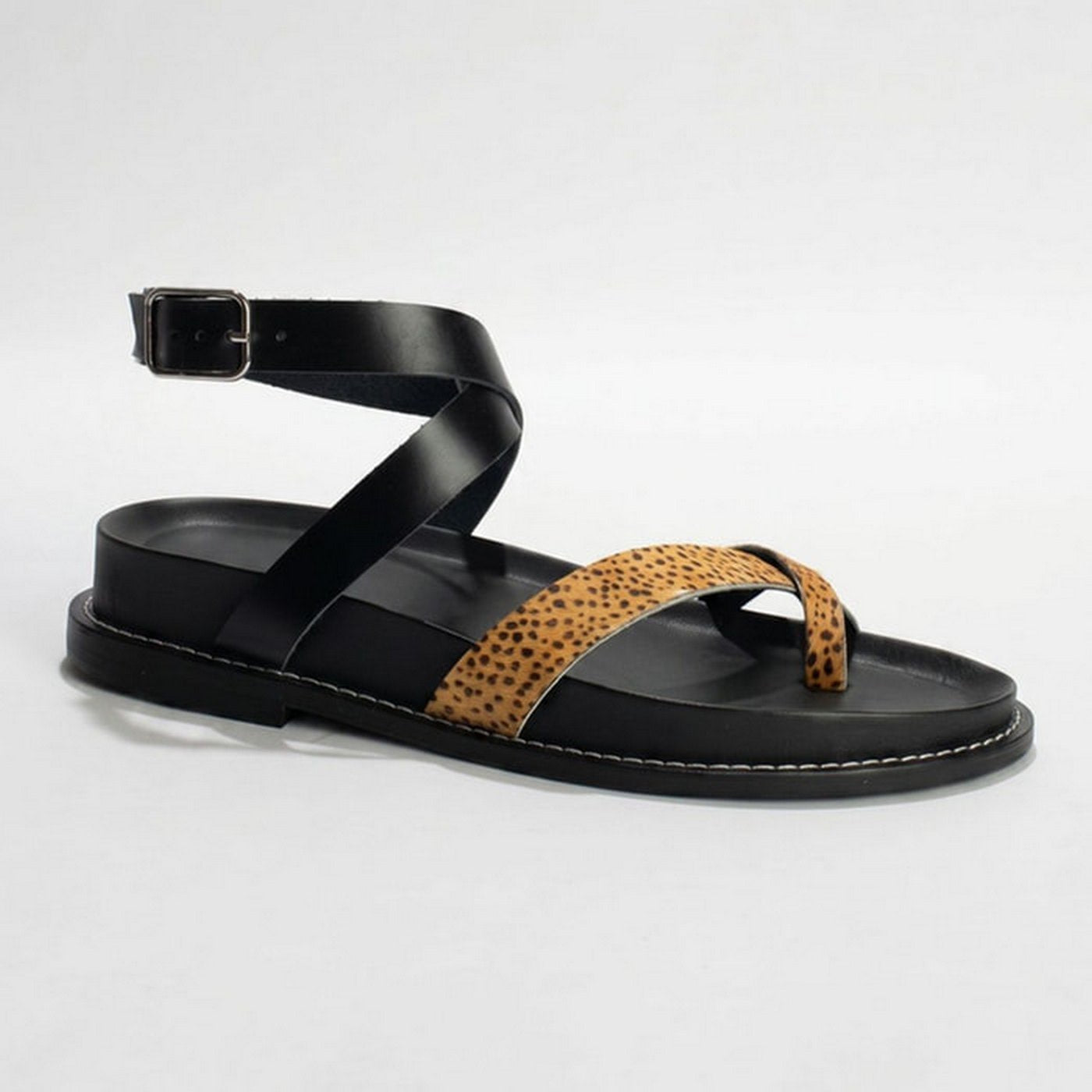 Pastora Sandals - Dots Cow/Black