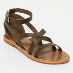 Sandalias Renaisya - Lagarto Caqui