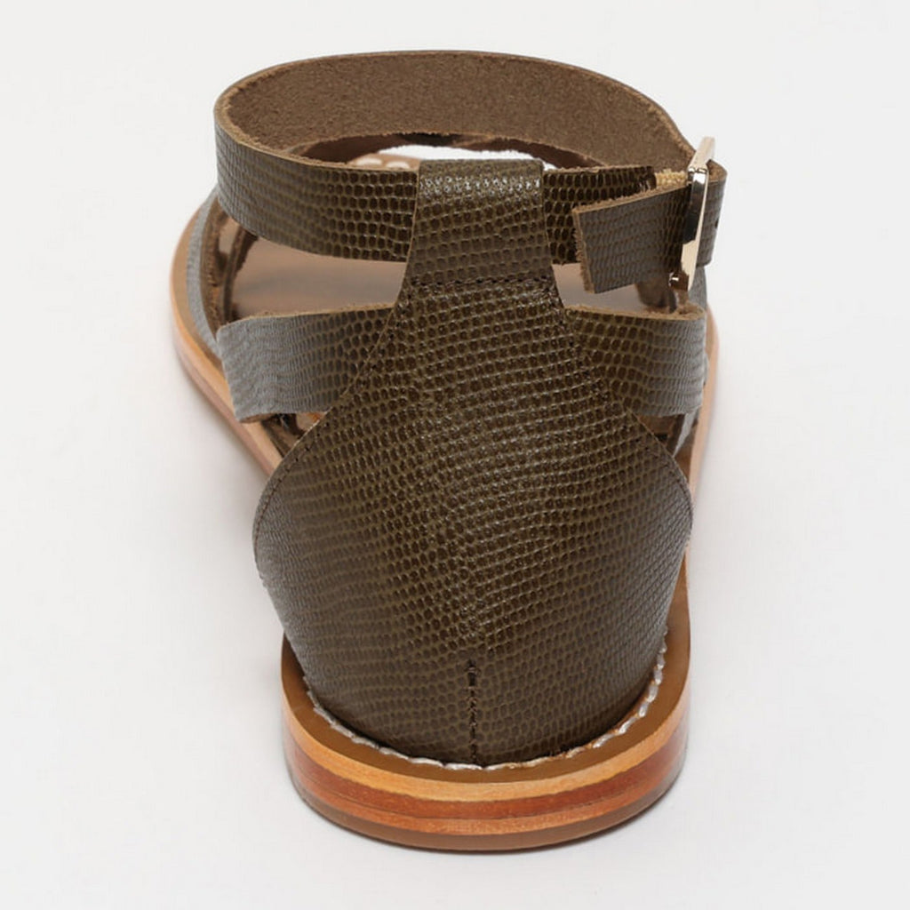 Sandalias Renaisya - Lagarto Caqui