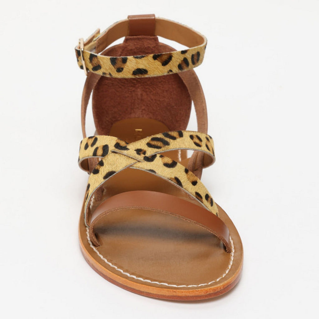 Sandalias Renaisya - Leopardo/Dorado/Camel