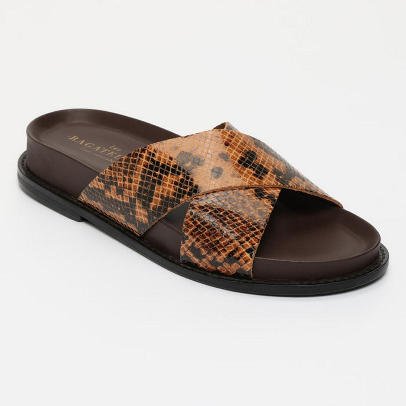 Beryl Sandals - Brown Snake