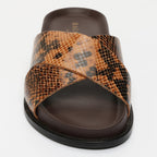 Beryl Sandals - Brown Snake