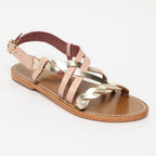 Lido Sandals - Pink/Gold Mirror