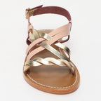 Lido Sandals - Pink/Gold Mirror