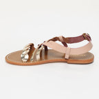 Lido Sandals - Pink/Gold Mirror