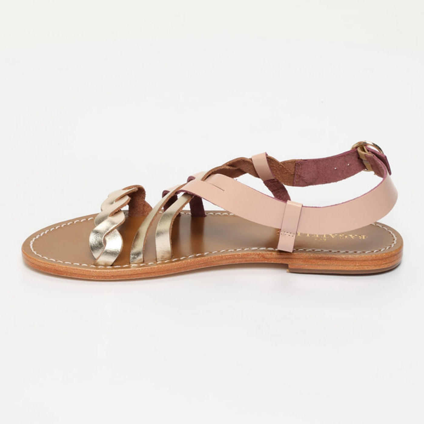 Lido Sandals - Pink/Gold Mirror