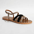 Sandalias Myrtille - Beige Snake/Black