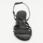Sandalias de Tacón Nala - Black Crackle