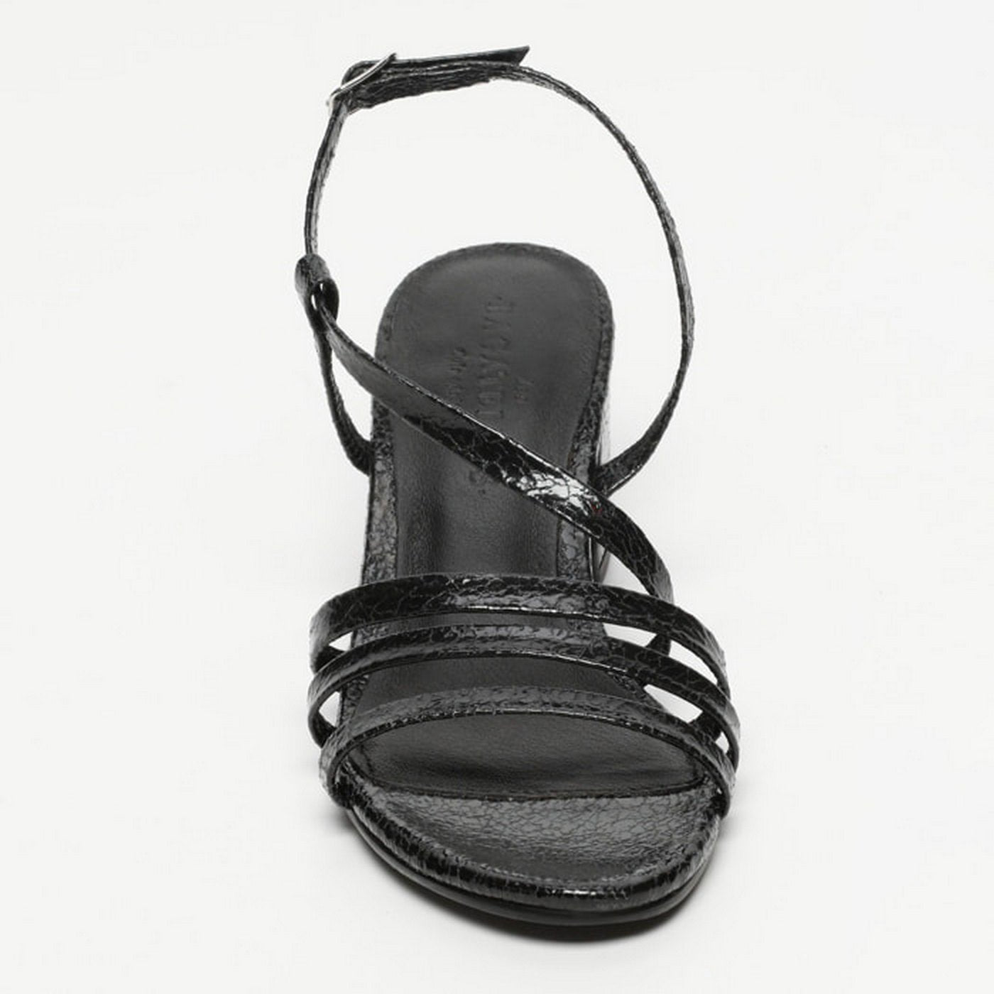 Sandalias de Tacón Nala - Black Crackle