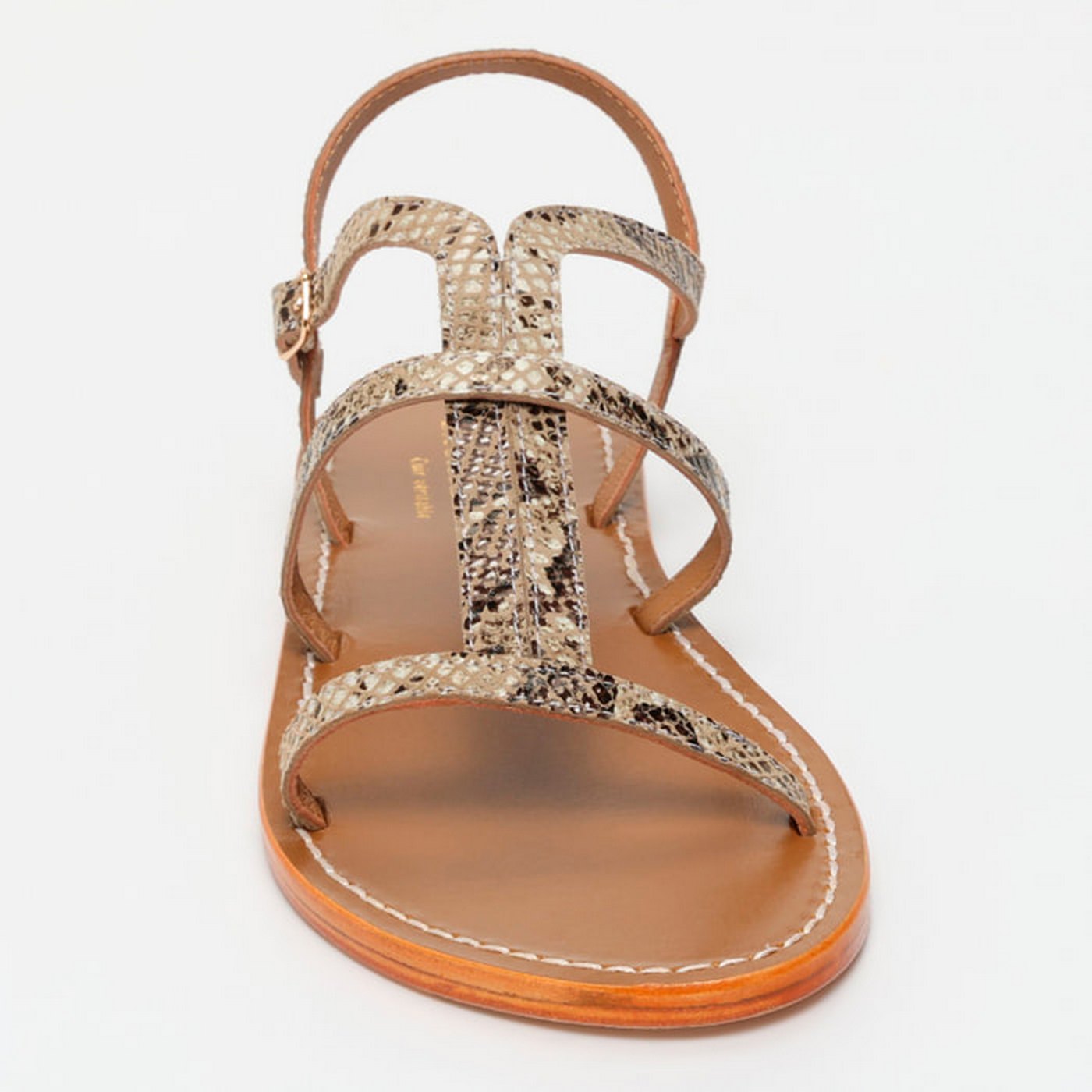 Sandalias Huerta - Beige Snake
