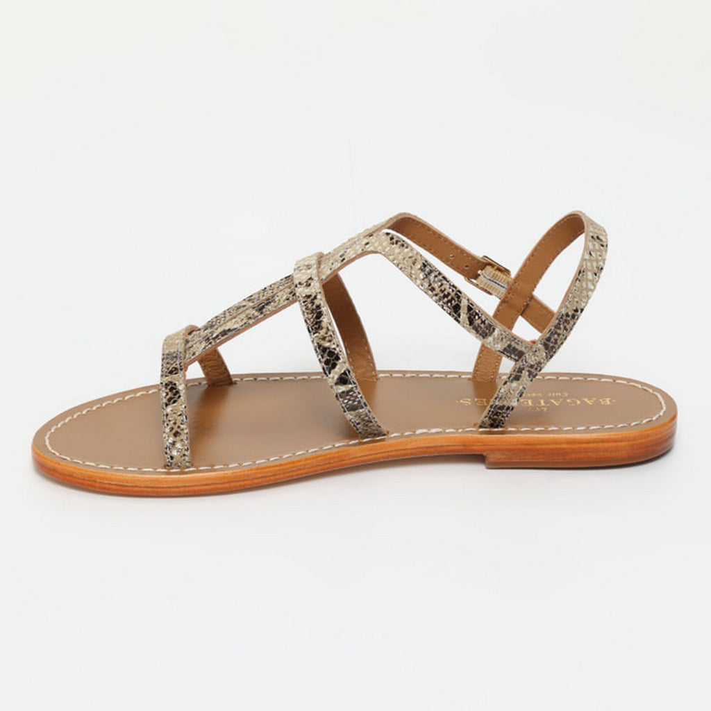 Sandalias Huerta - Beige Snake