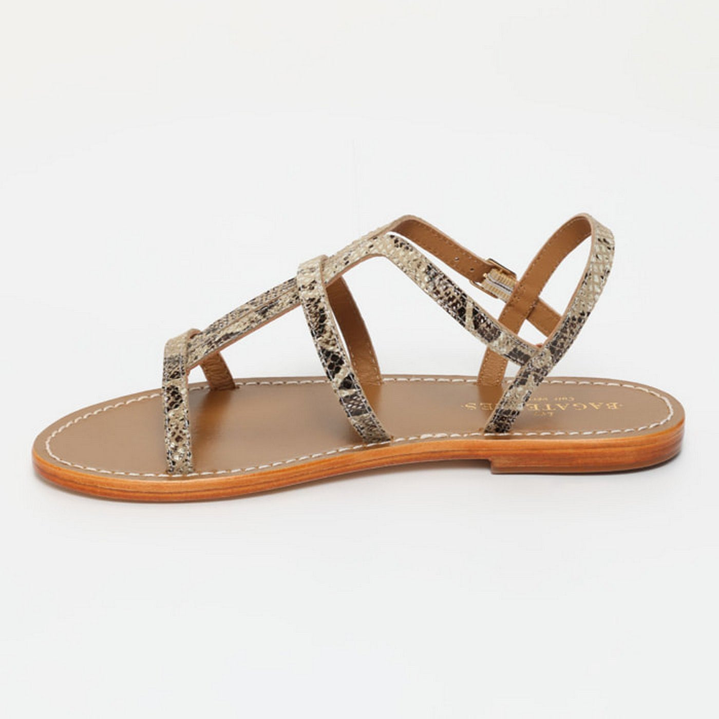 Sandalias Huerta - Beige Snake