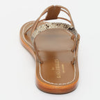 Sandalias Huerta - Beige Snake