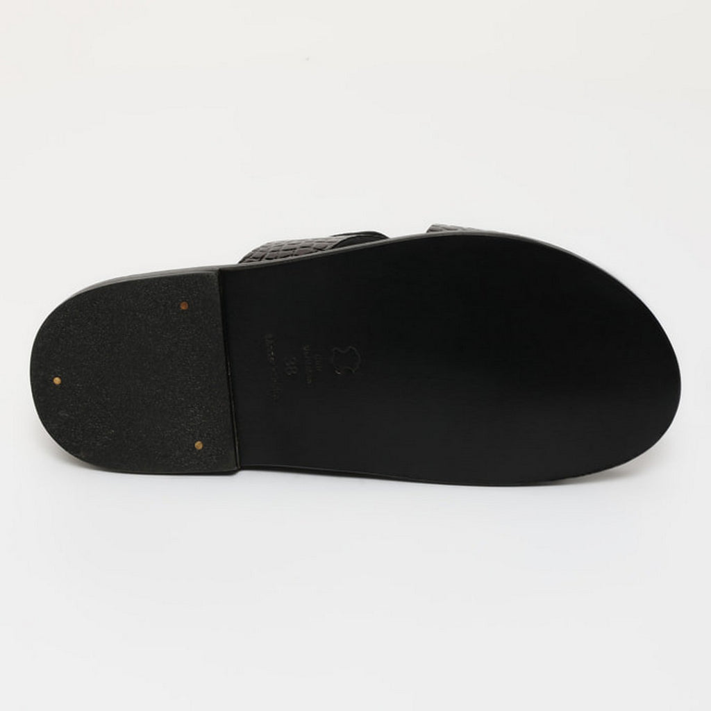 Sandalias Manuela - Black Patent Croco