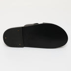 Sandalias Manuela - Black Patent Croco