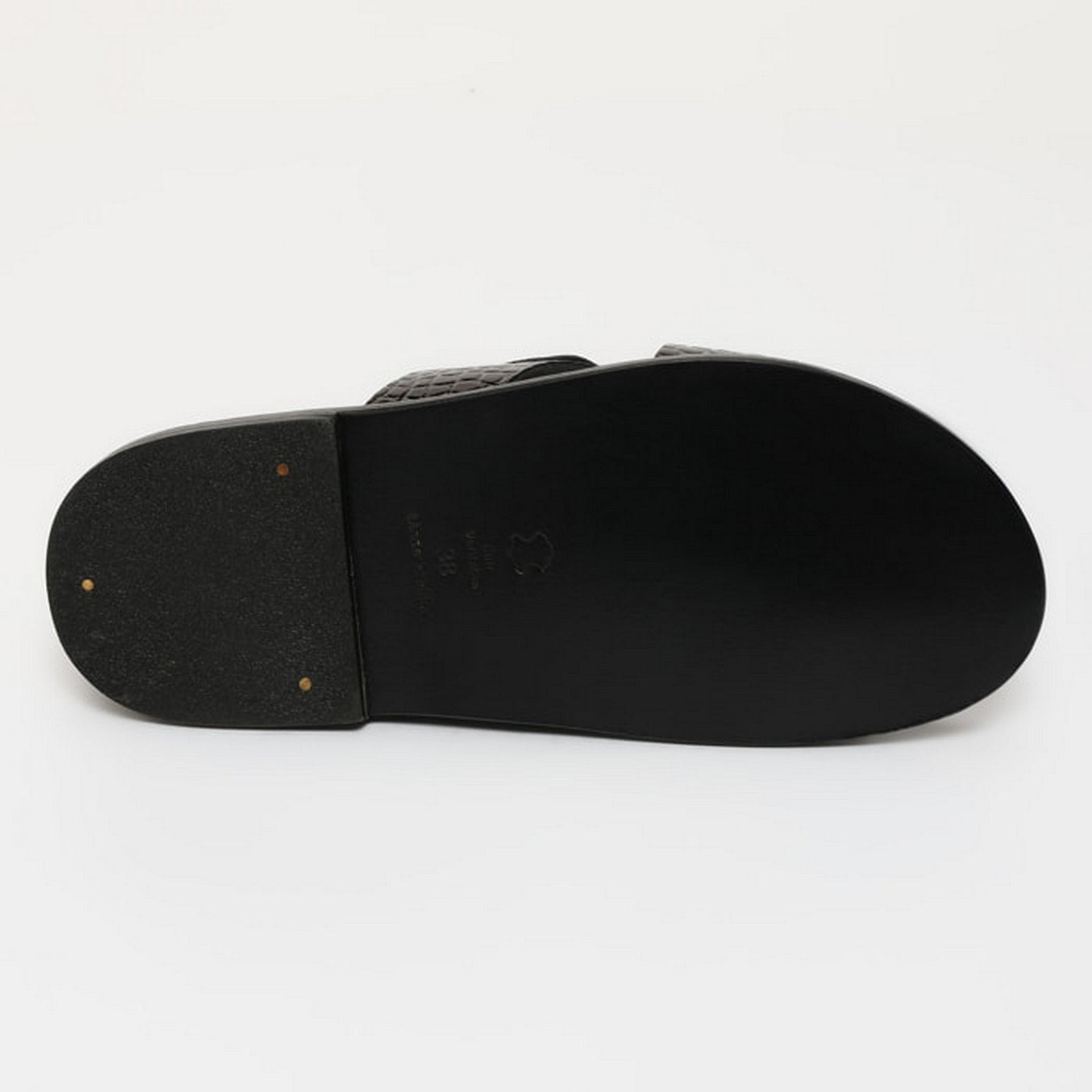 Sandalias Manuela - Black Patent Croco