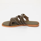 Sandalias Rocio - Kaki Lizard