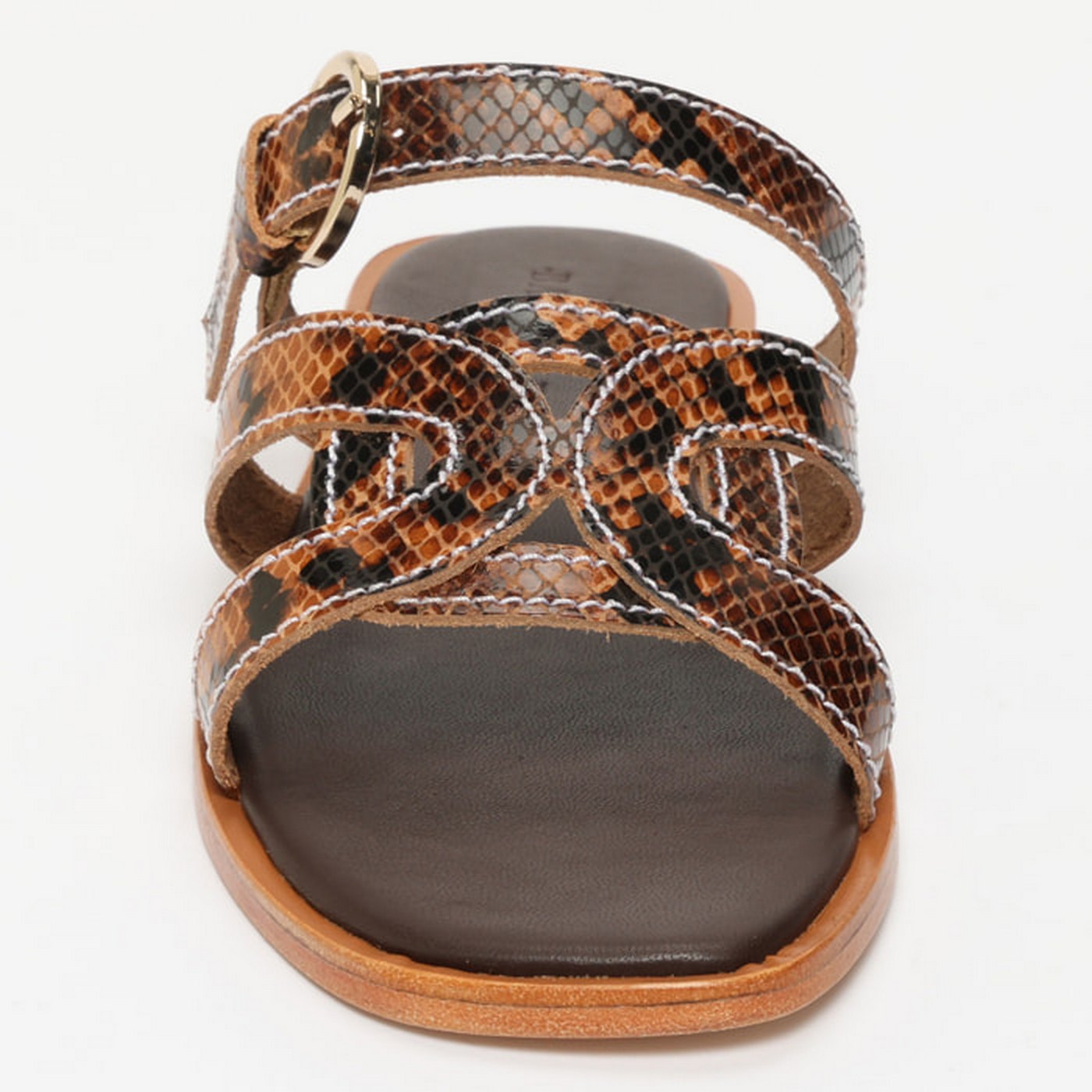 Rocio Sandals - Brown Snake