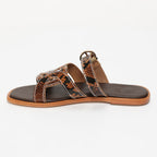 Rocio Sandals - Brown Snake