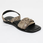 Sandales Camelia - Beige Snake
