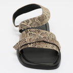 Sandales Camelia - Beige Snake