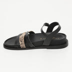 Sandalias Symarae - Black/Beige Snake