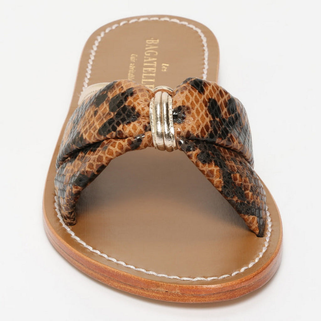 Sandalias Soralune - Brown Snake/Gold