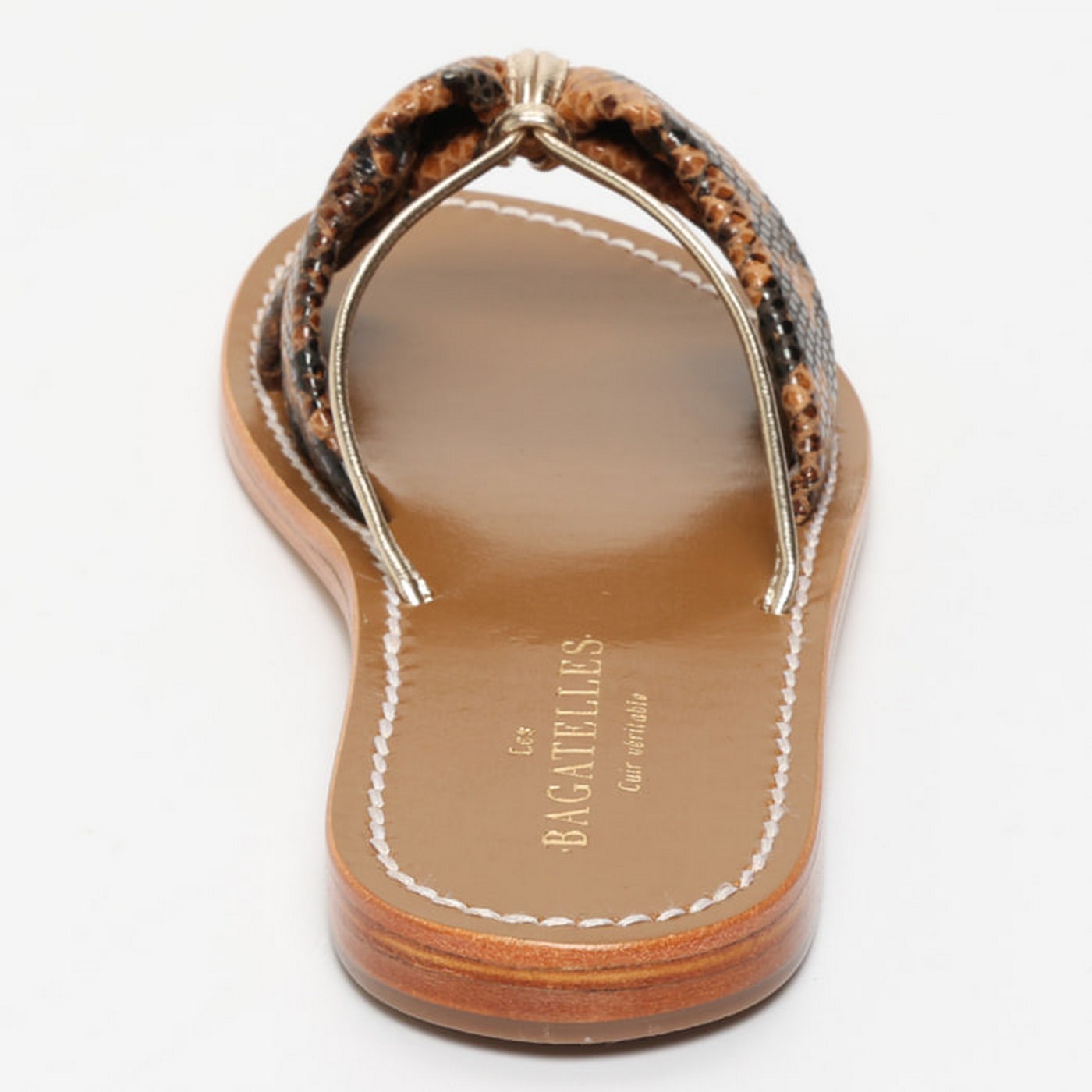 Sandalias Soralune - Brown Snake/Gold