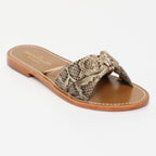 Sandalias Soralune - Beige Snake/Gold