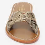 Sandalias Soralune - Beige Snake/Gold