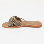 Sandalias Soralune - Beige Snake/Gold