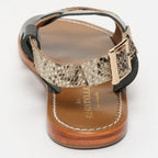 Sandalias Zyrelia - Beige Snake/Black