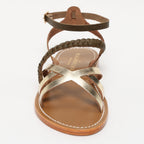 Sandalias Caldana - Kaki Lizard/Gold
