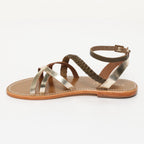 Sandalias Caldana - Kaki Lizard/Gold