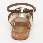 Sandalias Caldana - Kaki Lizard/Gold