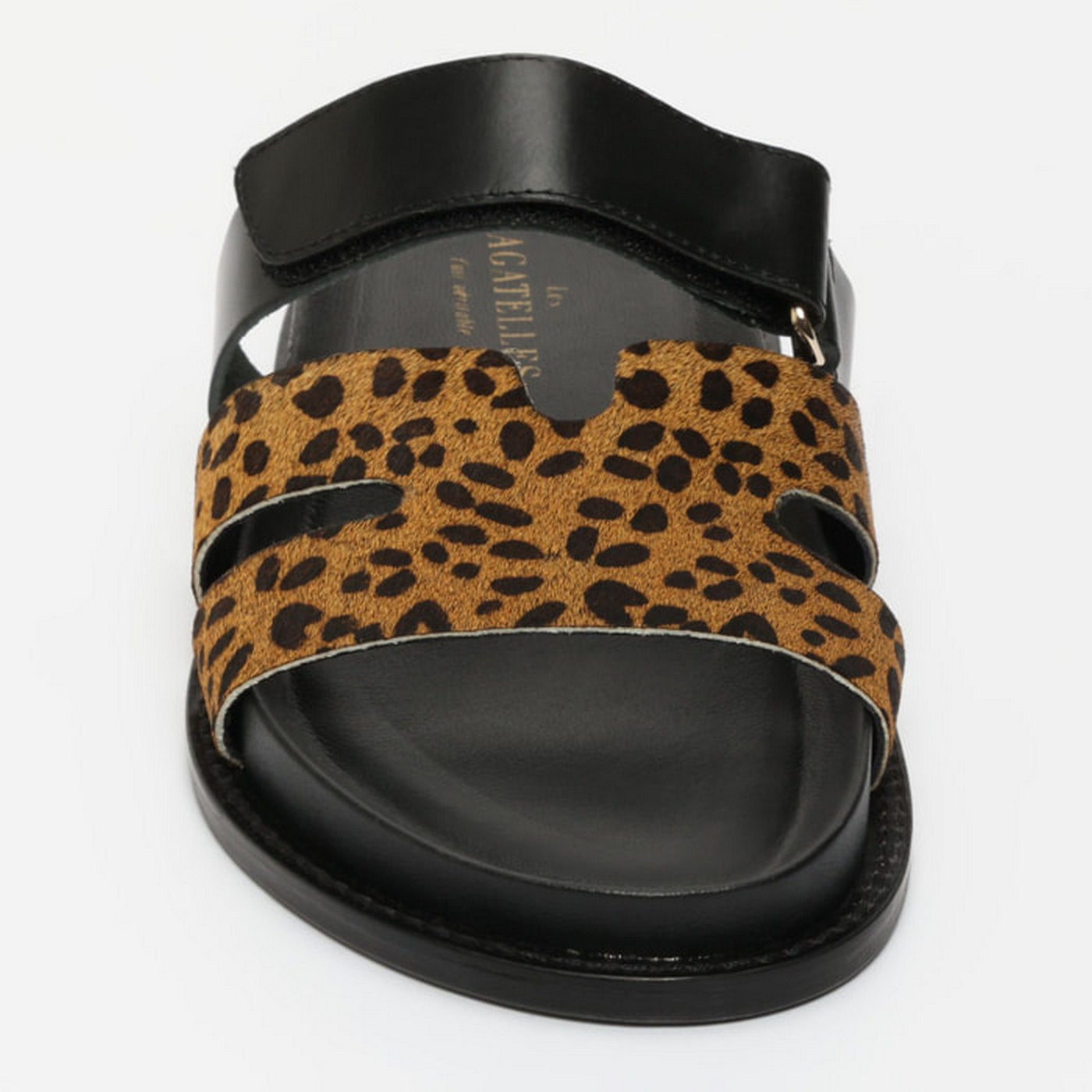 Sandalias Baza - Brown Leopard/Black