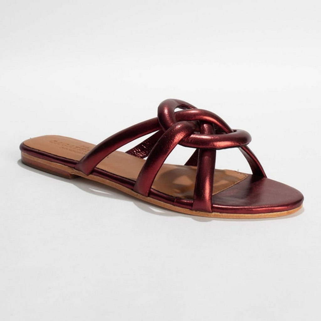 Sandalias Tabala - Burgundy Metal