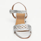 Sandalias de Tacón Phibi - Silver