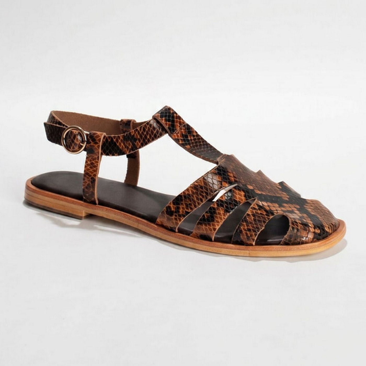 Malva Sandals - Brown Snake