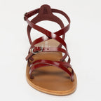 Sandales Abhiri - Cranberry Patent