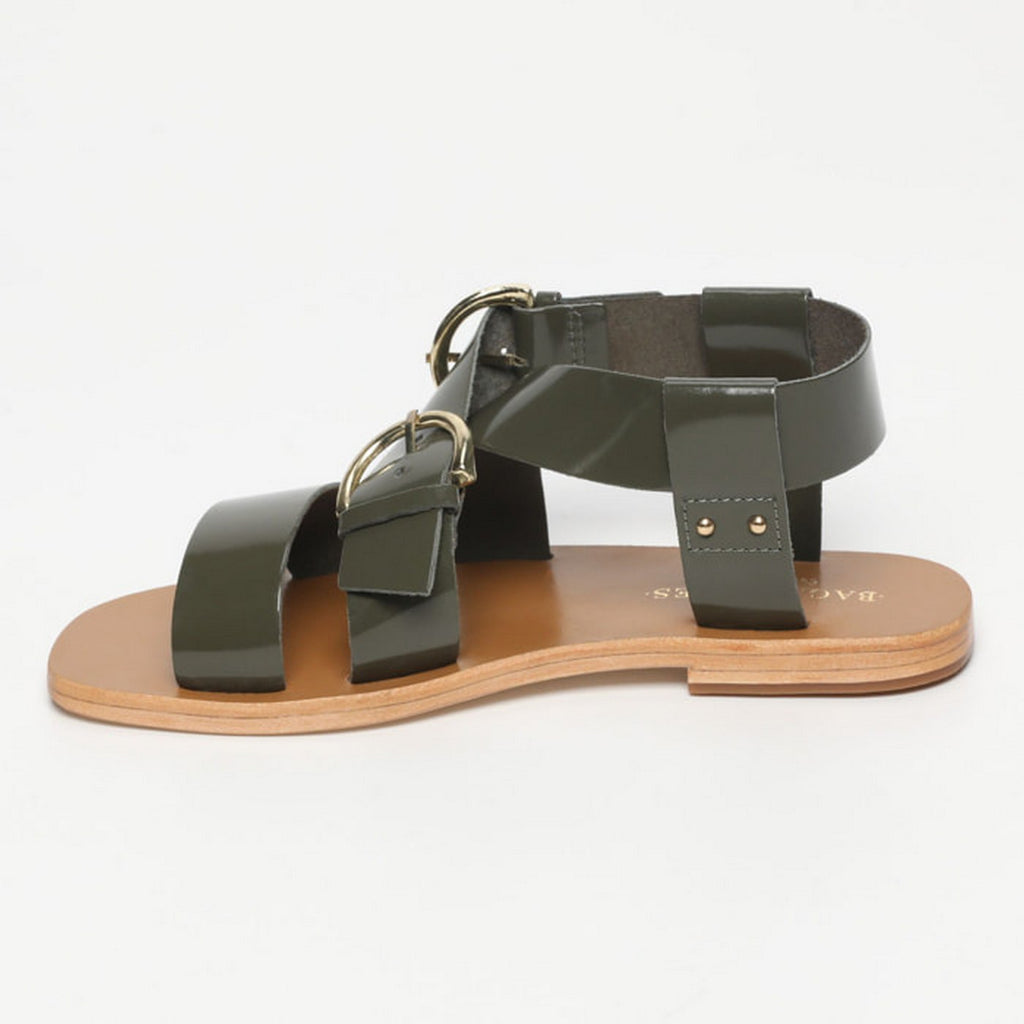 Sandales Abhayd - Kaki Patent