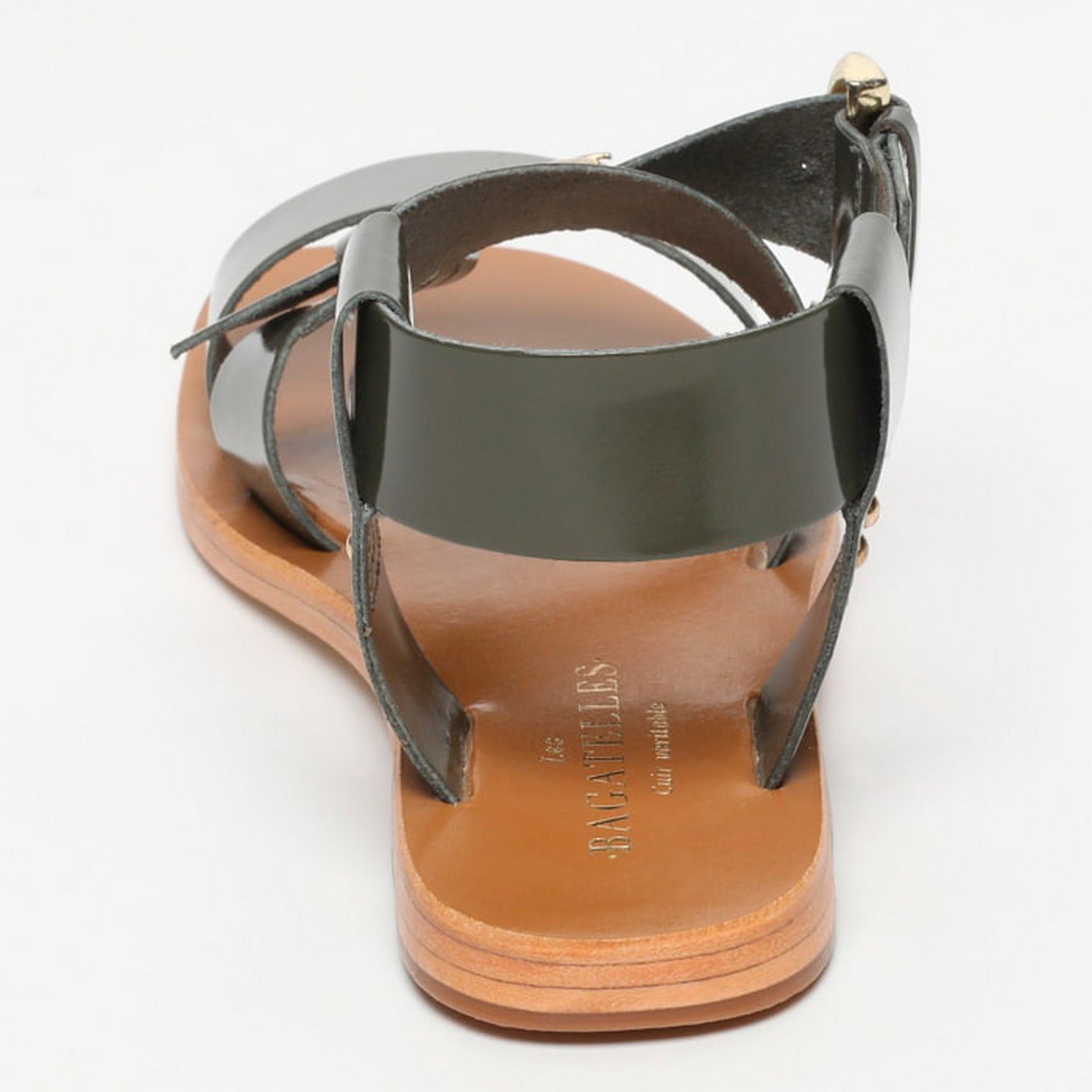 Sandales Abhayd - Kaki Patent
