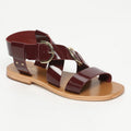 Abhayd Sandals - Black Berry Patent