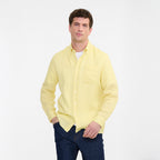Camicia a maniche lunghe - Giallo tenue - Uomo