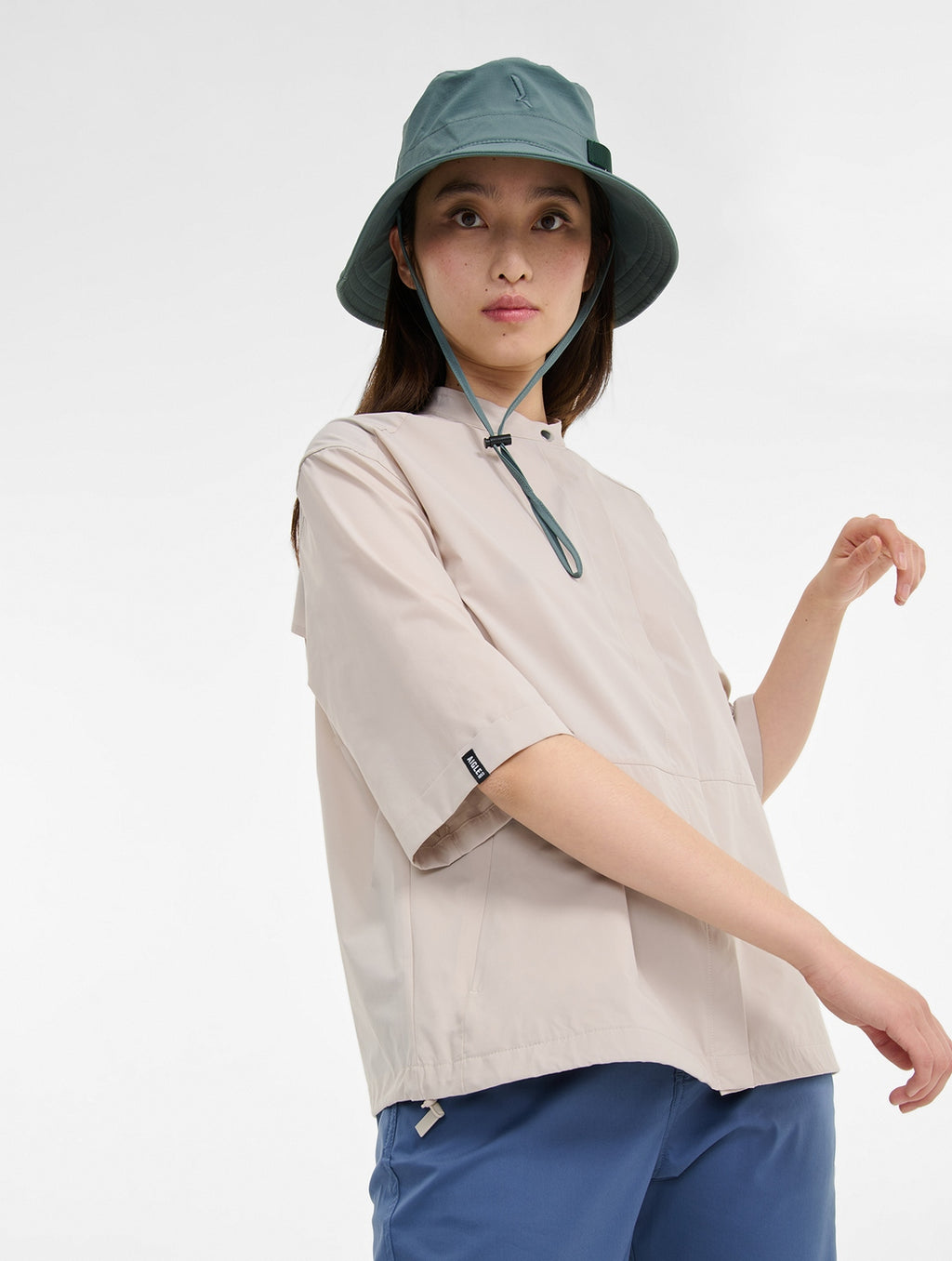 Camicia a maniche corte da donna - Foschia