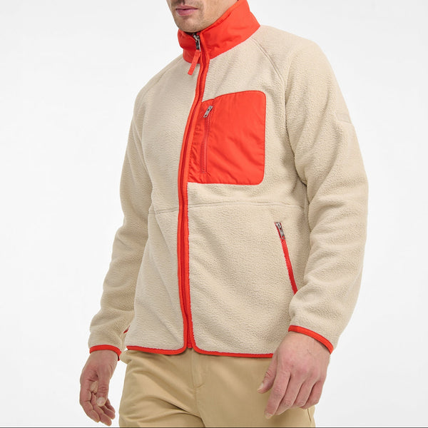 Sweat Zip Intégral - Beige - Homme